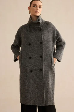 100% Wool Pocket Coat