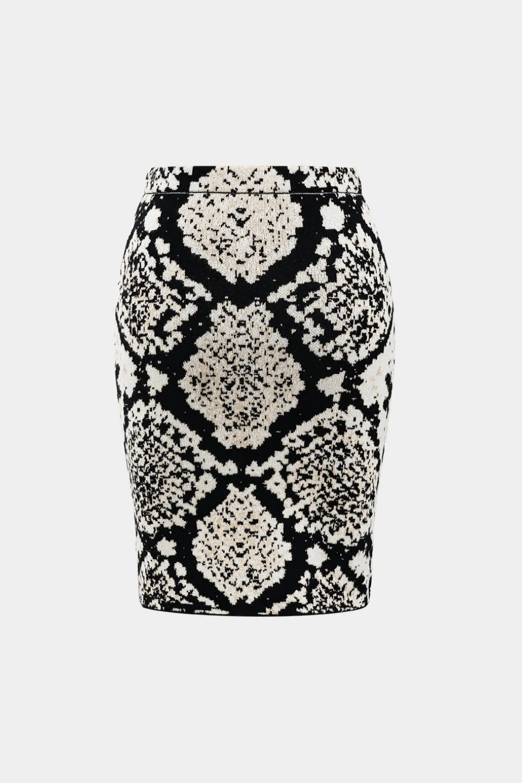 Abstract Pattern Knit Tank Top And Skirt Set