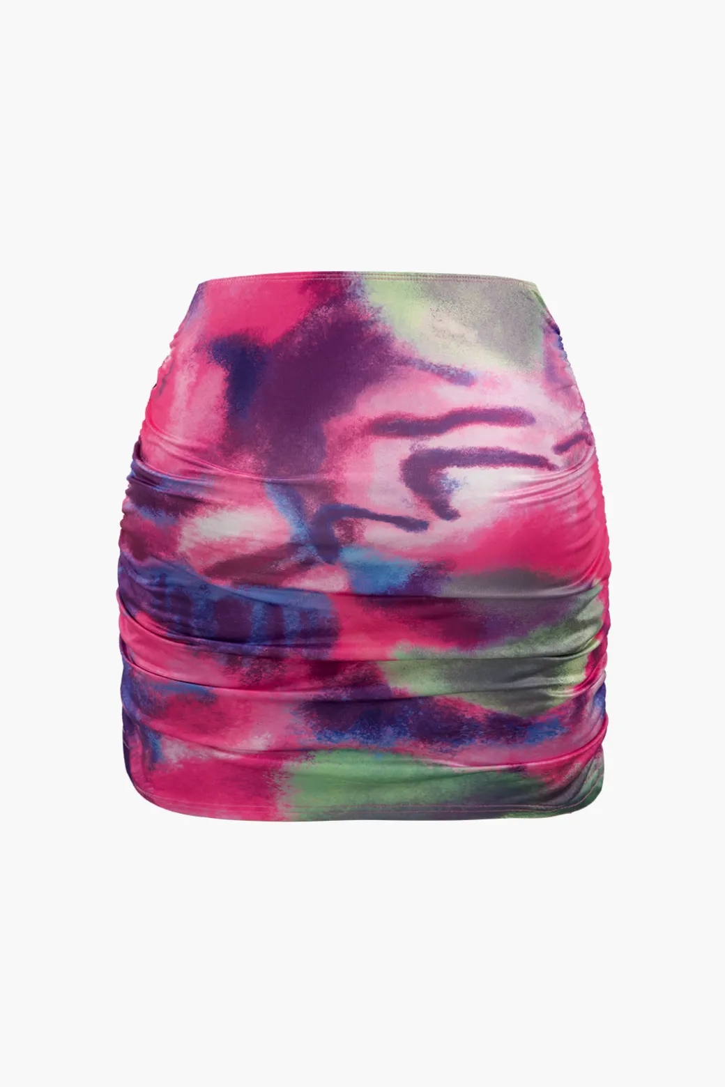 Abstract Print Corset Top And Mini Skirt Set