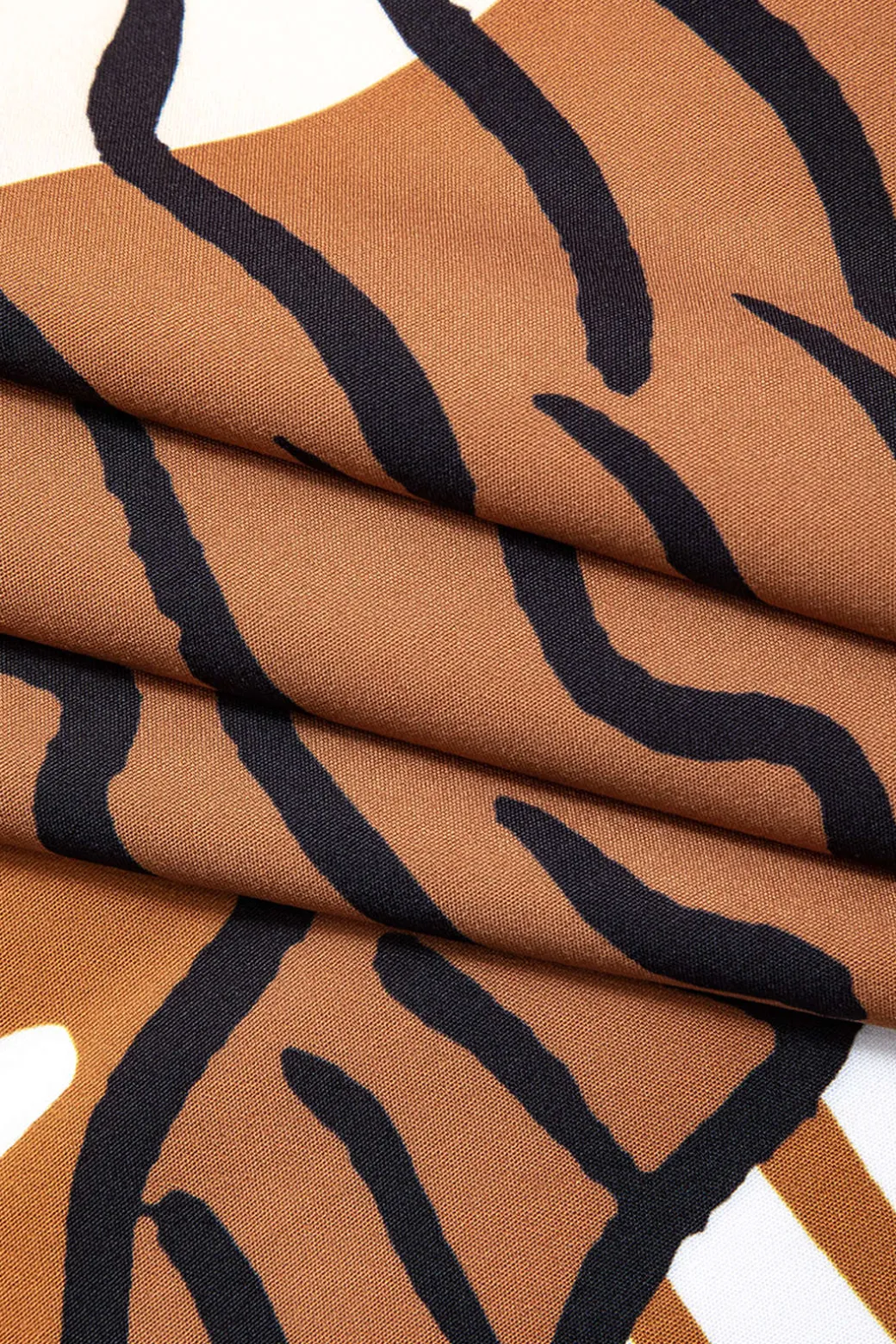Abstract Print Knot Maxi Skirt
