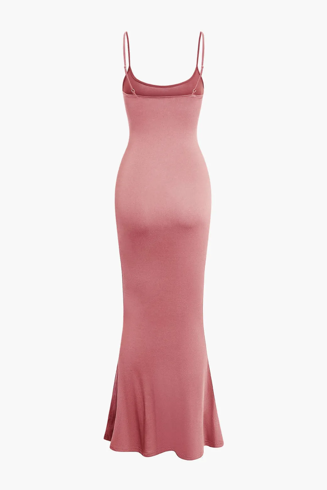 Adjustable Strap Mermaid Maxi Slip Dress