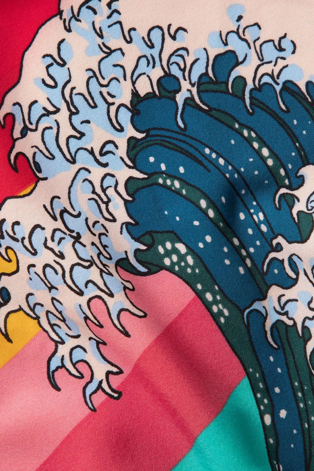 Allover Print Kimono Sleeve Cover Up