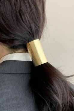Alloy High Ponytail Clip Textured Wave Hair Accessory