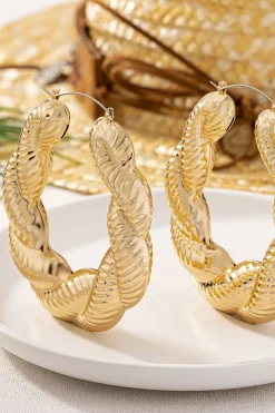 Alloy Twist Retro Earrings