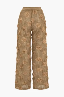 Appliques Drawstring Trouser Set