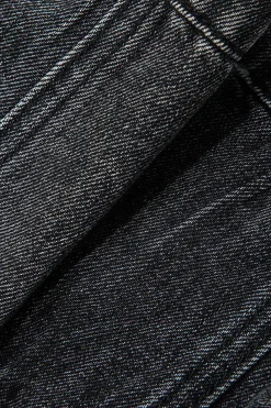 Asymmetric Denim Tube Top