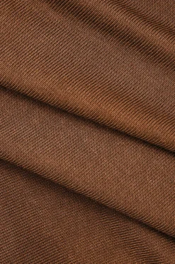 Asymmetric Ruched Drawstring Slit Sleeveless Maxi Dress