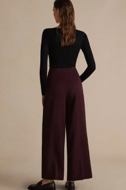Asymmetric Wide-Leg Pants
