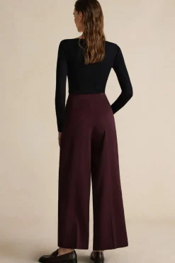 Asymmetric Wide-Leg Pants