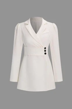 Asymmetrical Blazer And Pants Set