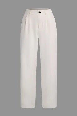 Asymmetrical Blazer And Pants Set