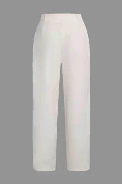 Asymmetrical Blazer And Pants Set