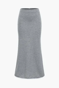 Asymmetrical Design Top And Skirt Set