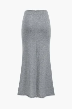 Asymmetrical Design Top And Skirt Set