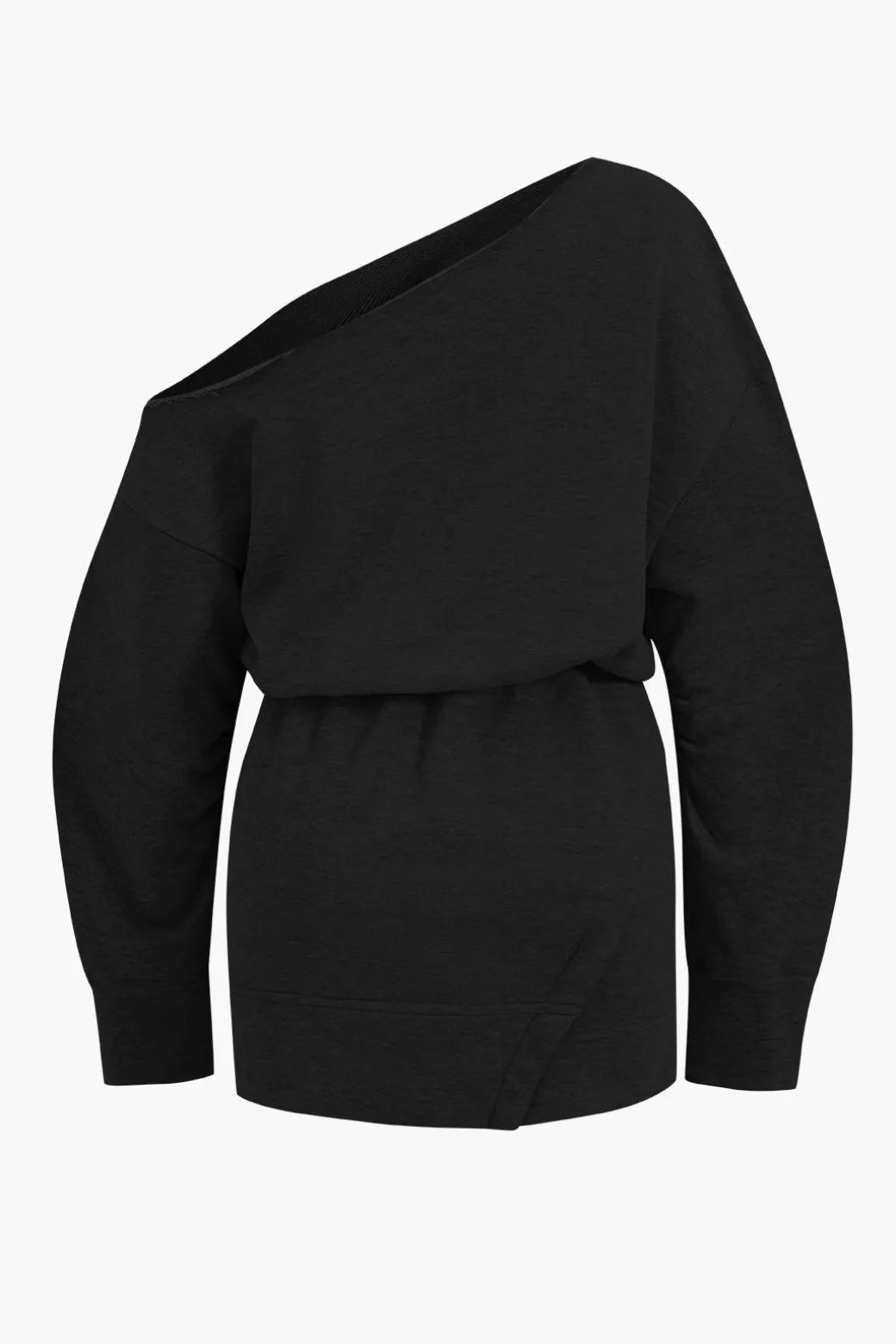 Asymmetrical Long Sleeve Mini Dress