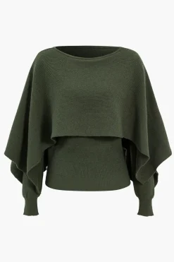 Asymmetrical Long-Sleeve Top