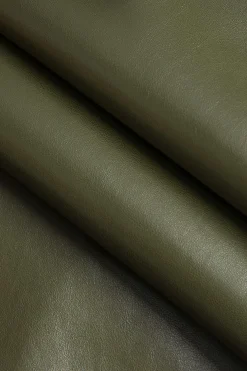 Asymmetrical Shoulder Faux Leather Bodycon Dress