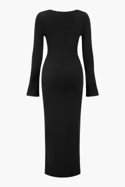 Asymmetrical Slit Maxi Dress
