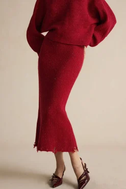 Asymmetrical Top And Skirt Set