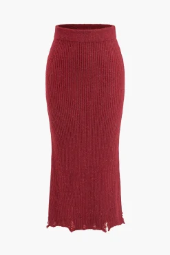 Asymmetrical Top And Skirt Set