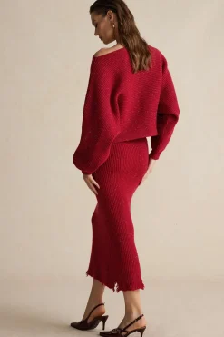 Asymmetrical Top And Skirt Set