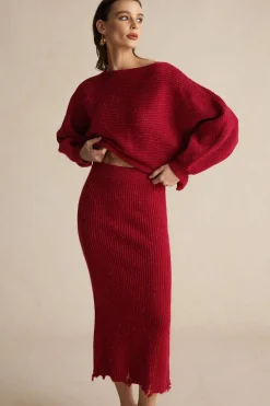 Asymmetrical Top And Skirt Set