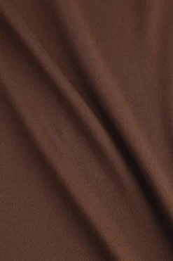 Asymmetry Shoulder Ruched Long-Sleeve Top