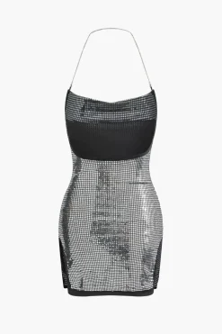 Backless Chain Mini Dress