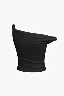Basic Asymmetrical Twist Sleeveless Top