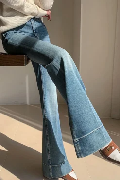 Basic Denim High-Waisted Jeans