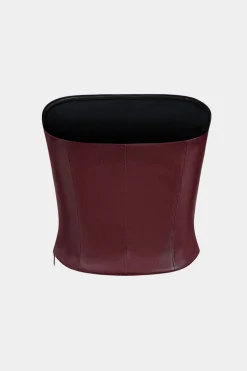Basic Faux Leather Tube Top