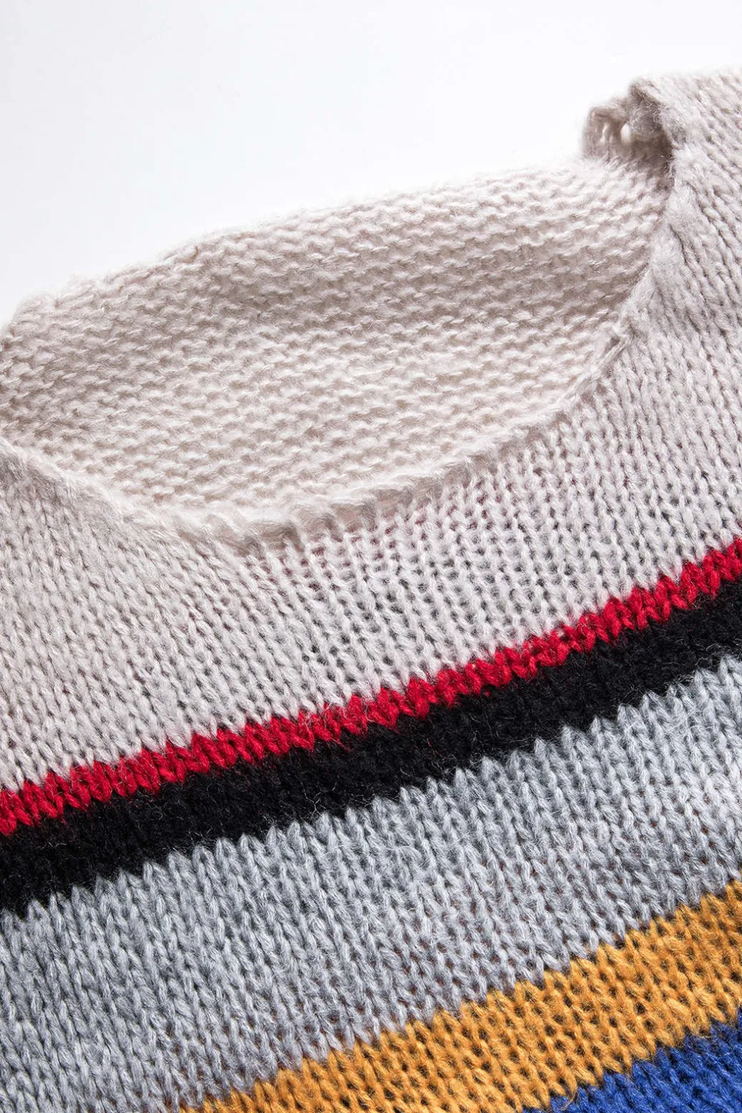 Basic Knit Color Block Long-Sleeve Top