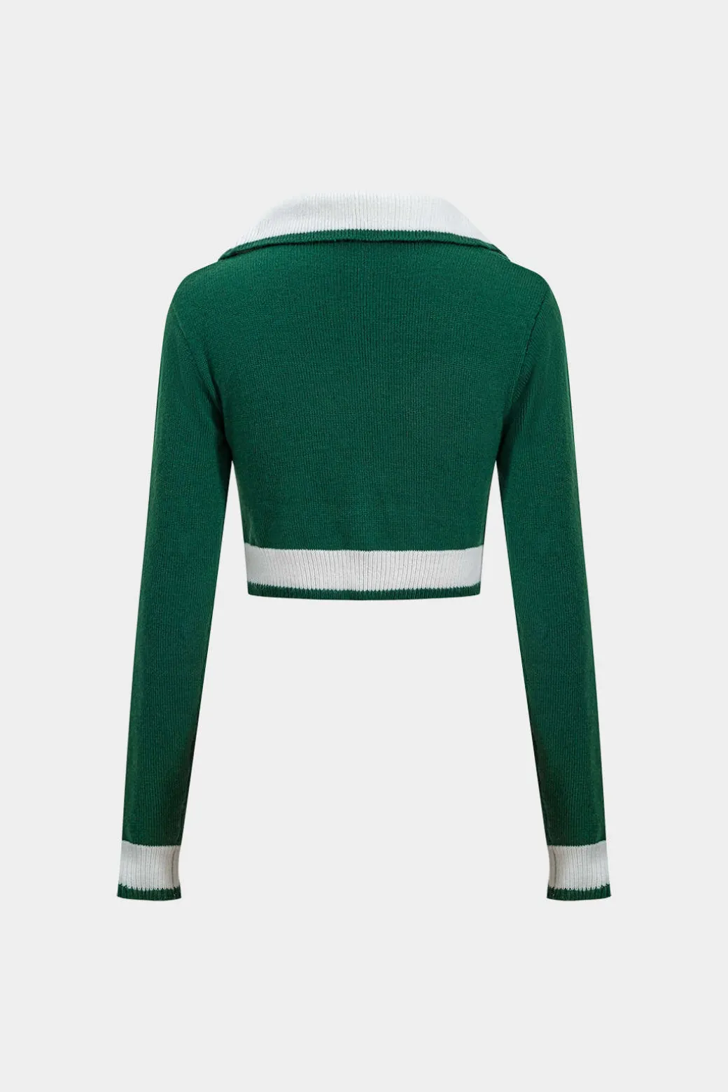 Basic Knit Contrast Skirt Set