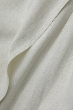 Basic Linen High Waist Maxi Skirt