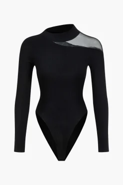 Basic Long Sleeve Solid Bodysuit