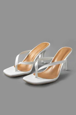 Basic Mid Heel Thong Sandals