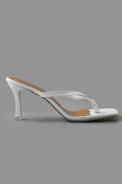 Basic Mid Heel Thong Sandals