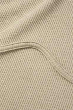 Basic Rib Seam-detail Sleeveless Tank Top
