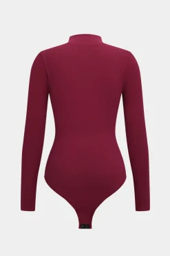 Basic Ribbed Long Sleeve Shapewear