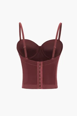 Basic Solid Bustier Cami Top