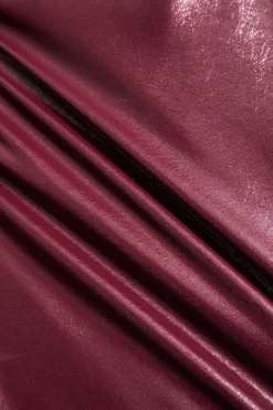 Basic Solid Faux Leather Bodysuit