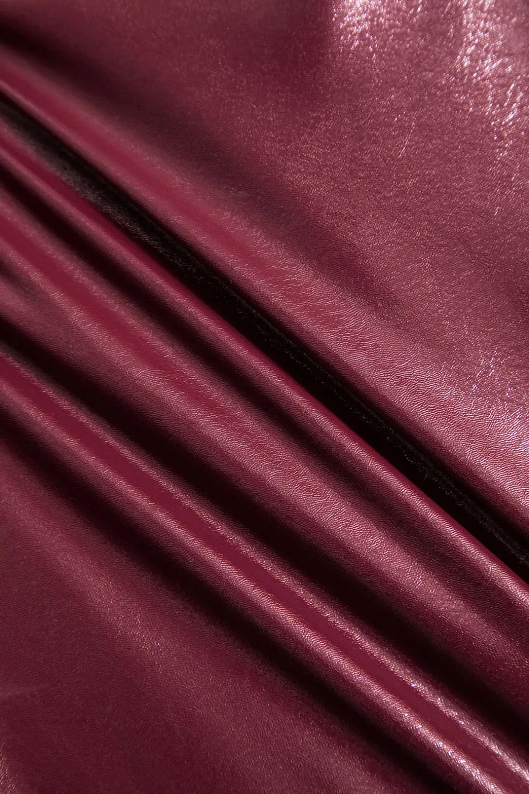 Basic Solid Faux Leather Bodysuit