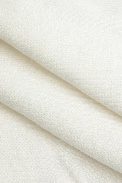 Basic Solid Knit Button Decoration Pleated Dress