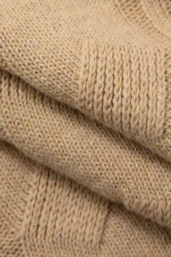 Basic Solid Knit Mock Neck Long-Sleeve Top