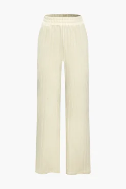 Basic Solid Knit Tank Top And High Waist Pants Set