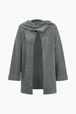 Basic Solid Sweater Cardigan