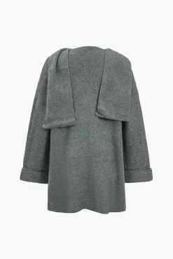 Basic Solid Sweater Cardigan