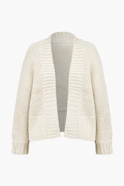 Basic Solid Sweater Cardigan