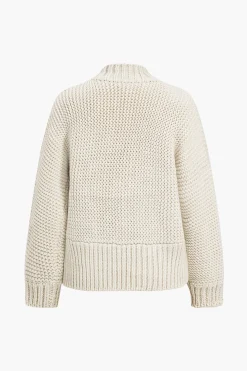 Basic Solid Sweater Cardigan