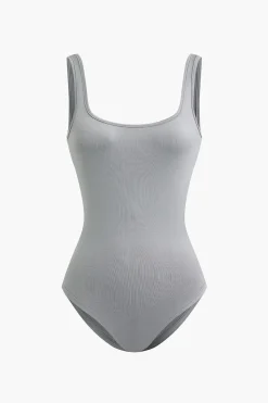 Basic Solid Tank Bodysuit
